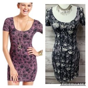 Material Girl Animal Print Cut Out Back Bodycon